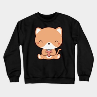 Kawaii Cute Cat Kitten Crewneck Sweatshirt